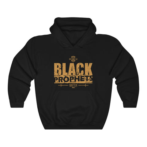 Black Prophets Matter Hooded Sweatshirt (Gold)